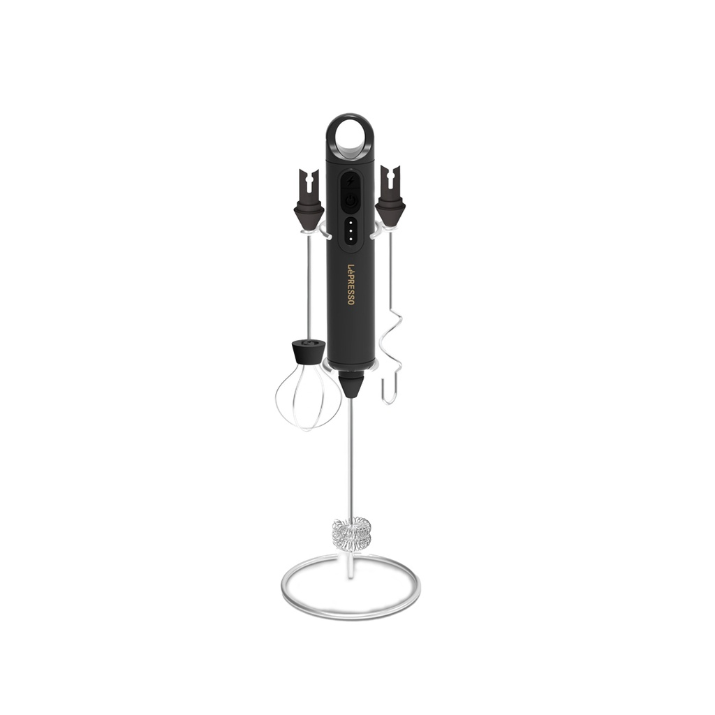 LePresso Frothmate Milk Frother High Speed Motor 3 in 1 Quick Frothing 3 Speed Levels With Interchangable Whisks |LP014||LPCFFM0014|