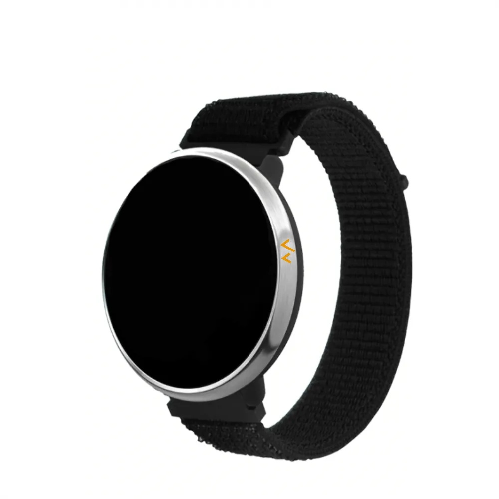 الماسك: حامل  الهاتف المغناطيسي 7MD مع حزام قابل للتعديل – 14" باللون الأسود والفضي |7MD264|