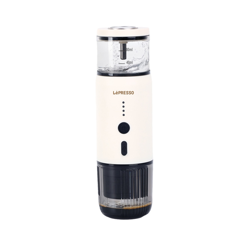 LePresso 135W 80ml Portable Espresso Machine Temperature Gauge Direct Heating & Extraction for Perfect Coffee |LP001||LPCFFM0001|