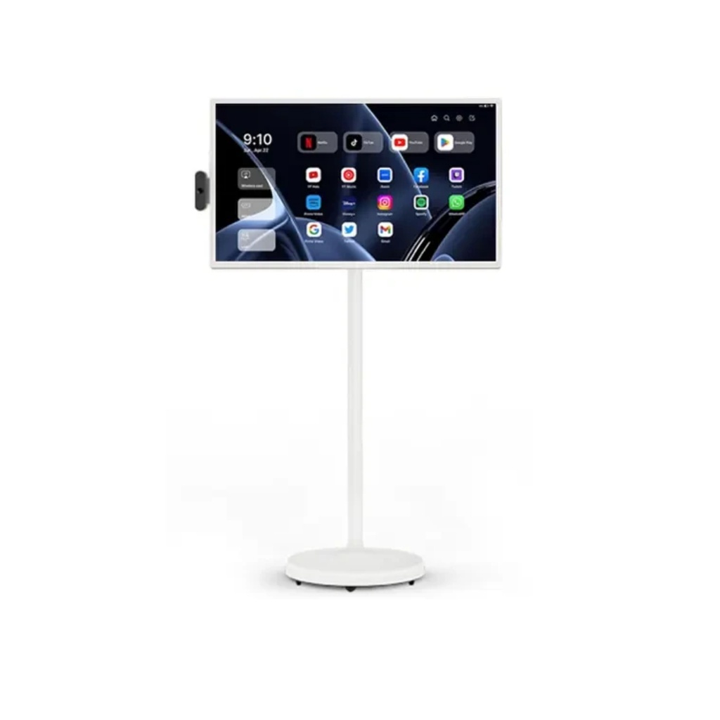 Taktik 32 Inch Portable Smart Screen 1080p Rotatable Monitor with Incell Touch Screen |TT-PSS32-WH|