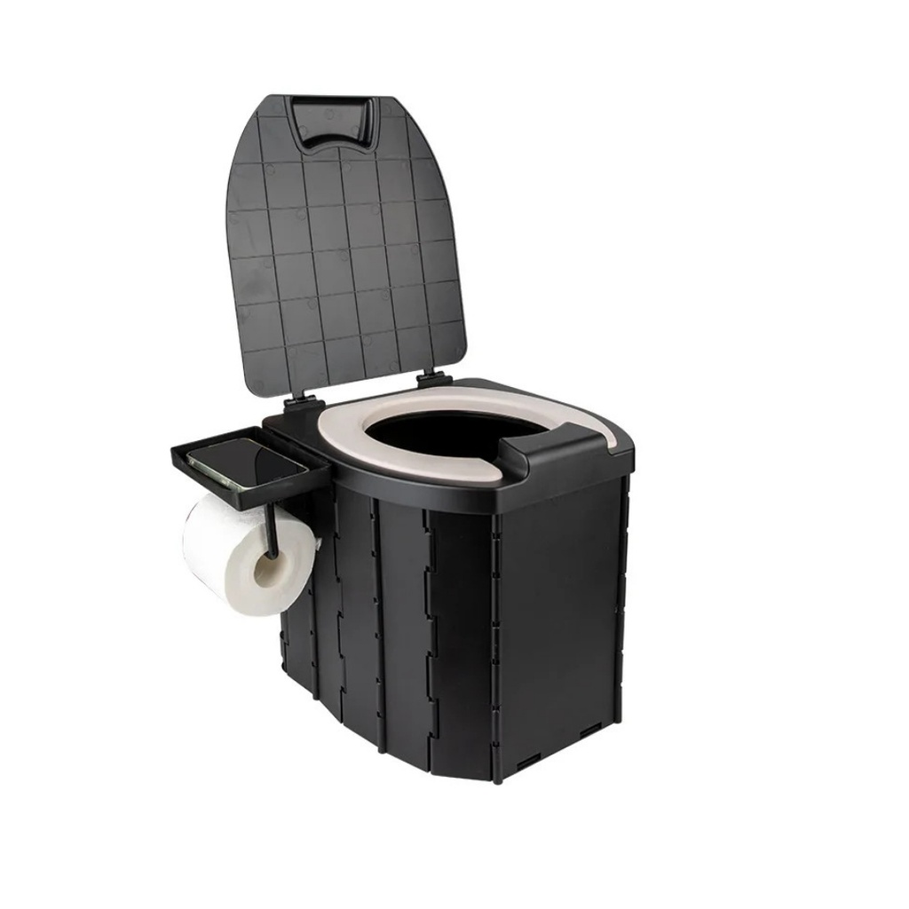 Portable Folding Easy to Use Camping Toilet Perfect for Outdoor Adventures and Emergency Use