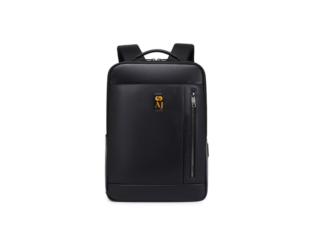 AJ Real Leather Waterproof Backpack Anti-Theft USB Charging Perfect for Travel & Outdoor Adventures |GP-02371|