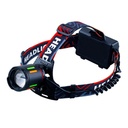 Ultra Bright Aluminum Alloy Rechargable Headlamp with 7 Lighting Modes Telescopic Zoom and Power Bank Function