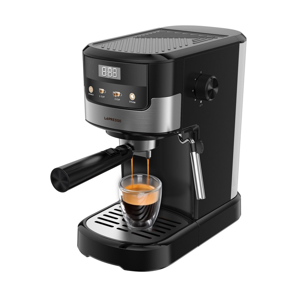 Lepresso Suprema Espresso Machine Advanced Touch Display Milk Steamer & Intuitive Controls |LP004||LPCFFM0004-BK|