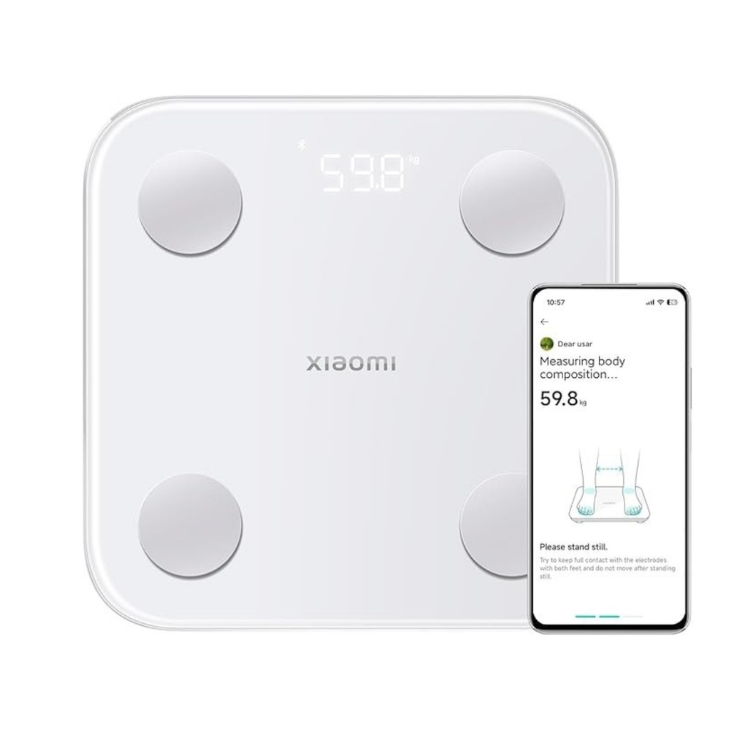  ميزان تركيب الجسم Xiaomi S400 لمتابعة الصحة بدقة مع 25 مؤشرًا، تقنية التردد المزدوج ورؤى صحية صديقة للأسرة | MJTZC01YM |