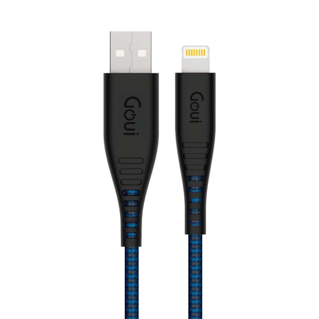 كابل Goui FLEX بطول 1.5 متر من Lightning إلى USB-A مرن للغاية وسريع الشحن |G-NT15- 8PIN-DB|