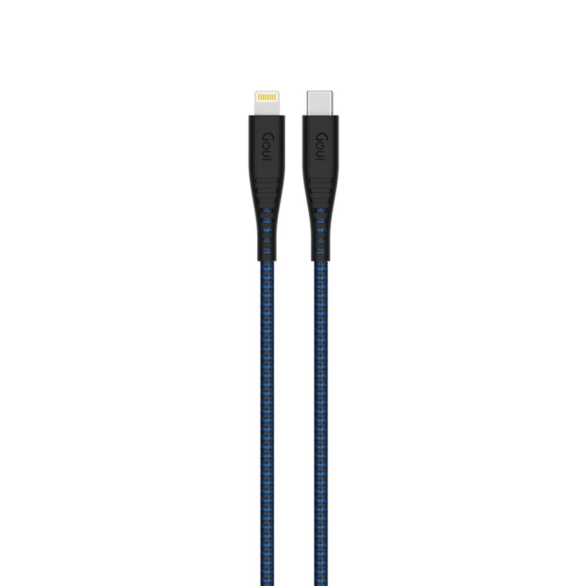 كابل Goui FLEX بطول 2 متر من Lightning إلى Type-C، كابل شحن سريع مرن للغاية - أزرق غامق |G-NT15- 8PIN-942DB|