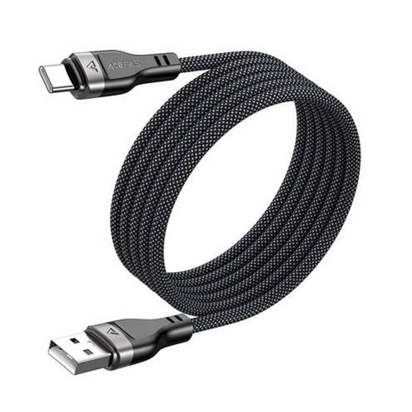 ACEFAST 1.2m 3A High Power USB-A to USB-C Magnetic Anti Tangle Fast Charging Data Cable |C11-04|