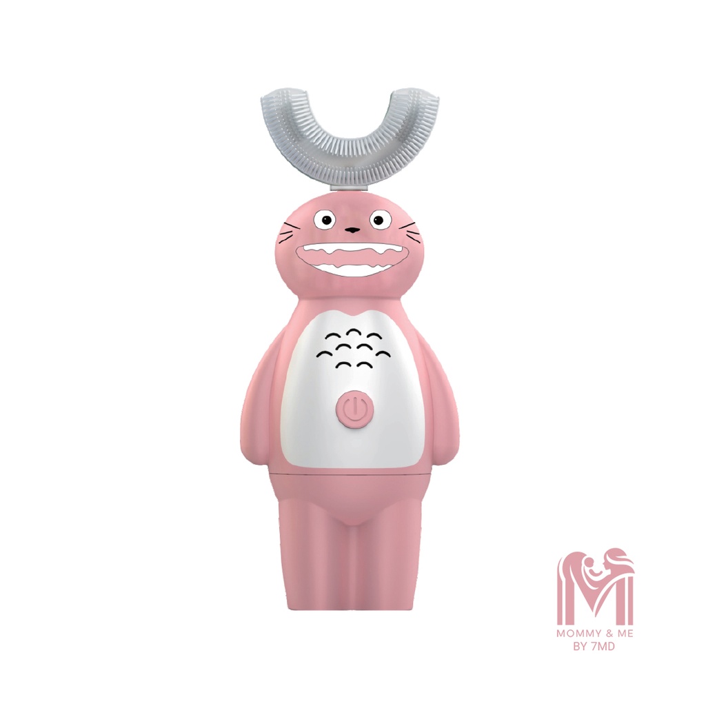 Mommy & Me Children's U Shaped Electric Toothbrush by 7MD Gentle & Effective Oral Care for Kids |MD-020|