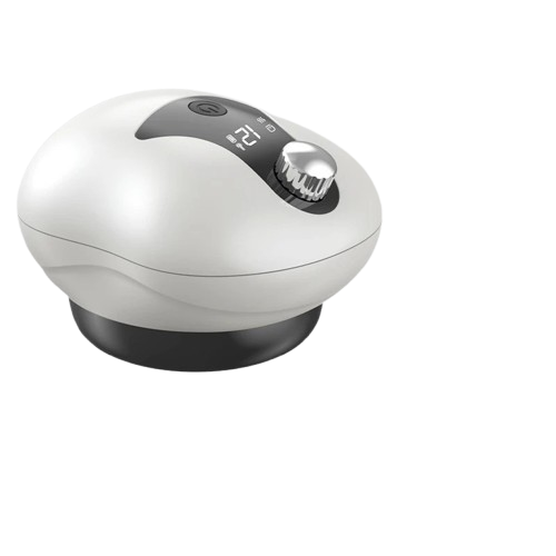 الحجامة المتقدمة: جهاز التدليك الكهربائي الذكي 7MD مع العلاج بالضوء الأحمر وضغط قابل للتعديل بـ12 مستوى وشاشة LCD ووظيفة التسخين وأوضاع متعددة للتنفس لتخفيف الألم وتعافي العضلات | 7MD2496