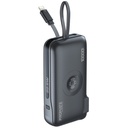 Promate 10000mAh 20W Ultra compact Fast Charging Power Bank with AC Charger Apple Watch Charger and Built In Lightning Cable |PowerPack-10i|