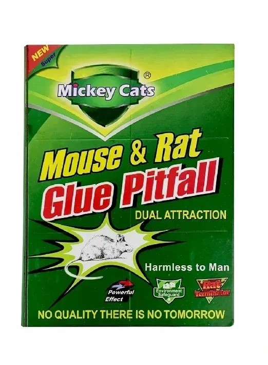 مصدّة الغراء القوية Mickey Cats Mouse and Rats لصيد الفئران والجرذان - صديقة للبيئة وفعّالة |Go-888|