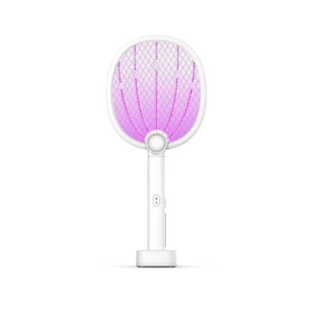 Taktik Mosquito Swatter with Built in LED Light 2700V Electric Insect Killer with Installation Base |TT-MS-WH|