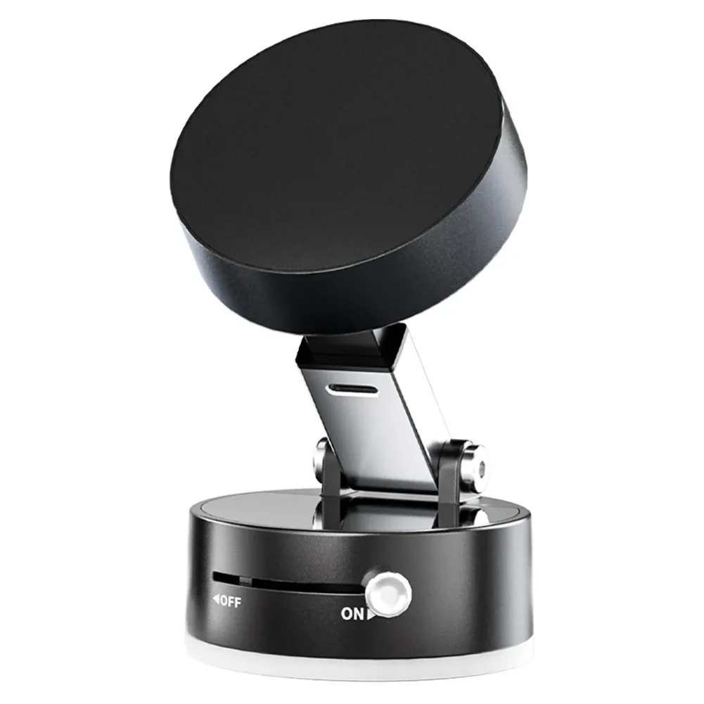 Vacuum Suction Phone Holder Dual Sided Magnetic Mount Compact Design Stable Suction for Cars Desks & More | A2 |
