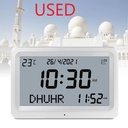 USED 7MD Azan Clock With Prayer & Azan Reminders, Temperature Display