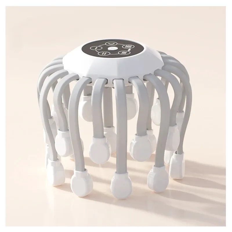 7MD Octopus Head Massager 20 Point Multi Frequency Vibration 5 Massage Modes Wireless Portable & Ergonomic Design |7MD2497|