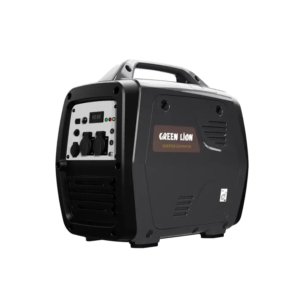 Green Lion Gasoline Inverter Generator 4 Stroke 3500W Max Output 16000mAh Battery Quiet Operation Portable Power Solution |GTR174||GNGASINV174BK|