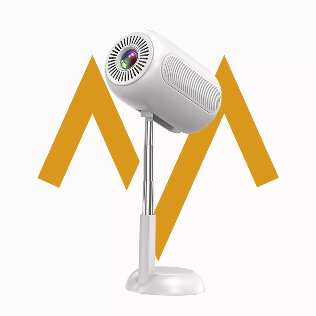 7MD Projector Wireless & Wired Screen Casting 240 ANSI Lumens 42W Power 4K Playback HiFi Sound Built In Speaker Portable Hidden Bracket Design with 1 Year 7MD Subs |7MD2499|