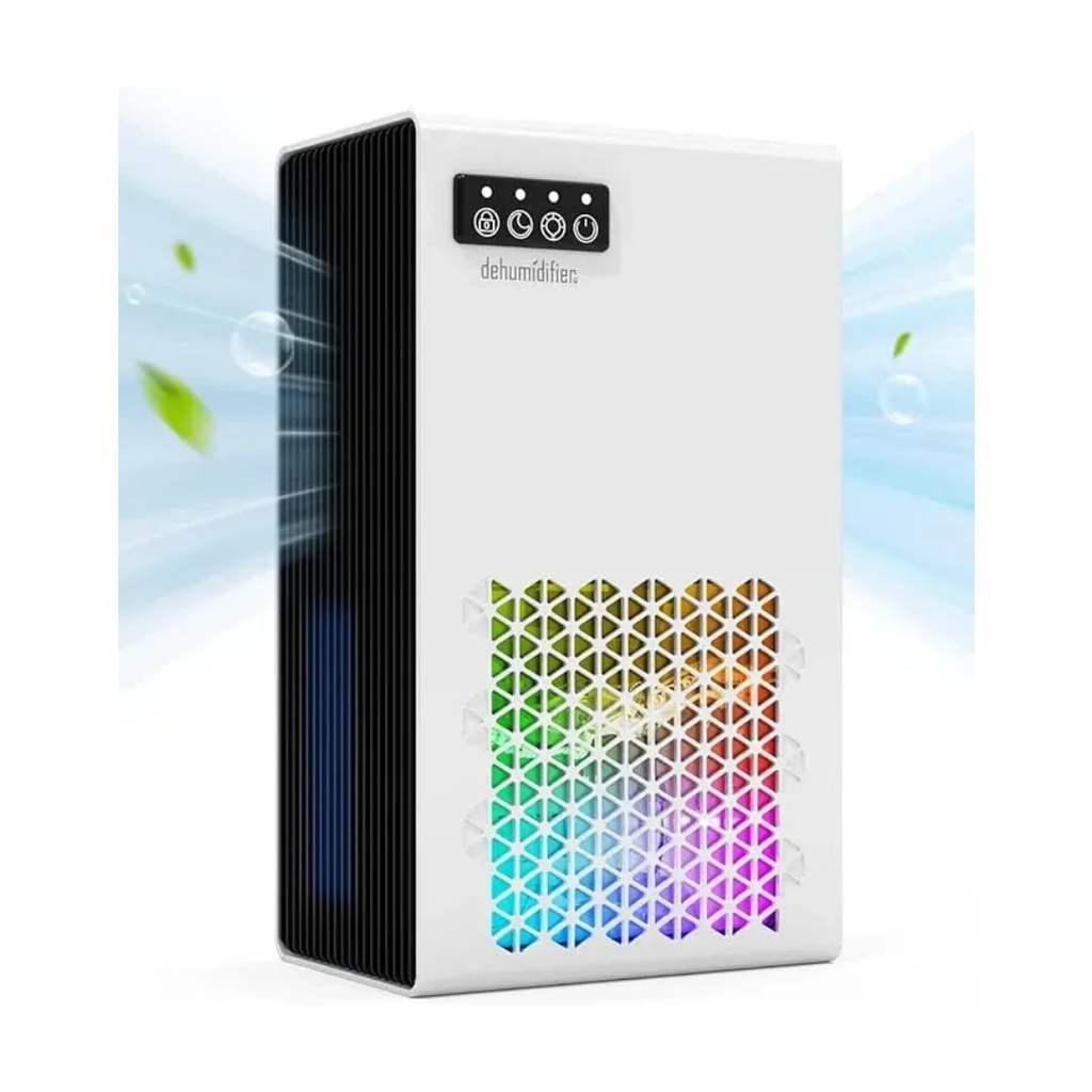 Efficient Portable Dehumidifier 0.75 Gallon Tank Auto Shut Off Odor Elimination Compact Energy Saving for Home & Offices |ZQB-201|