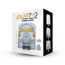 الكوي: لوح كي قابل للطي ومثبت على الحائط من 7MD بتصميم موفر للمساحة، سطح شبكي قابل للتهوية، مساحة كي واسعة، مع وحدة تخزين مدمجة للمكواة وقفل أمان