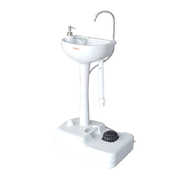 Porodo Lifestyle Portable Handwash Station 17L Water Capacity 3L Soap Tank Hands Free Foot Pump Operation |LFS049|| PD-LFST049|