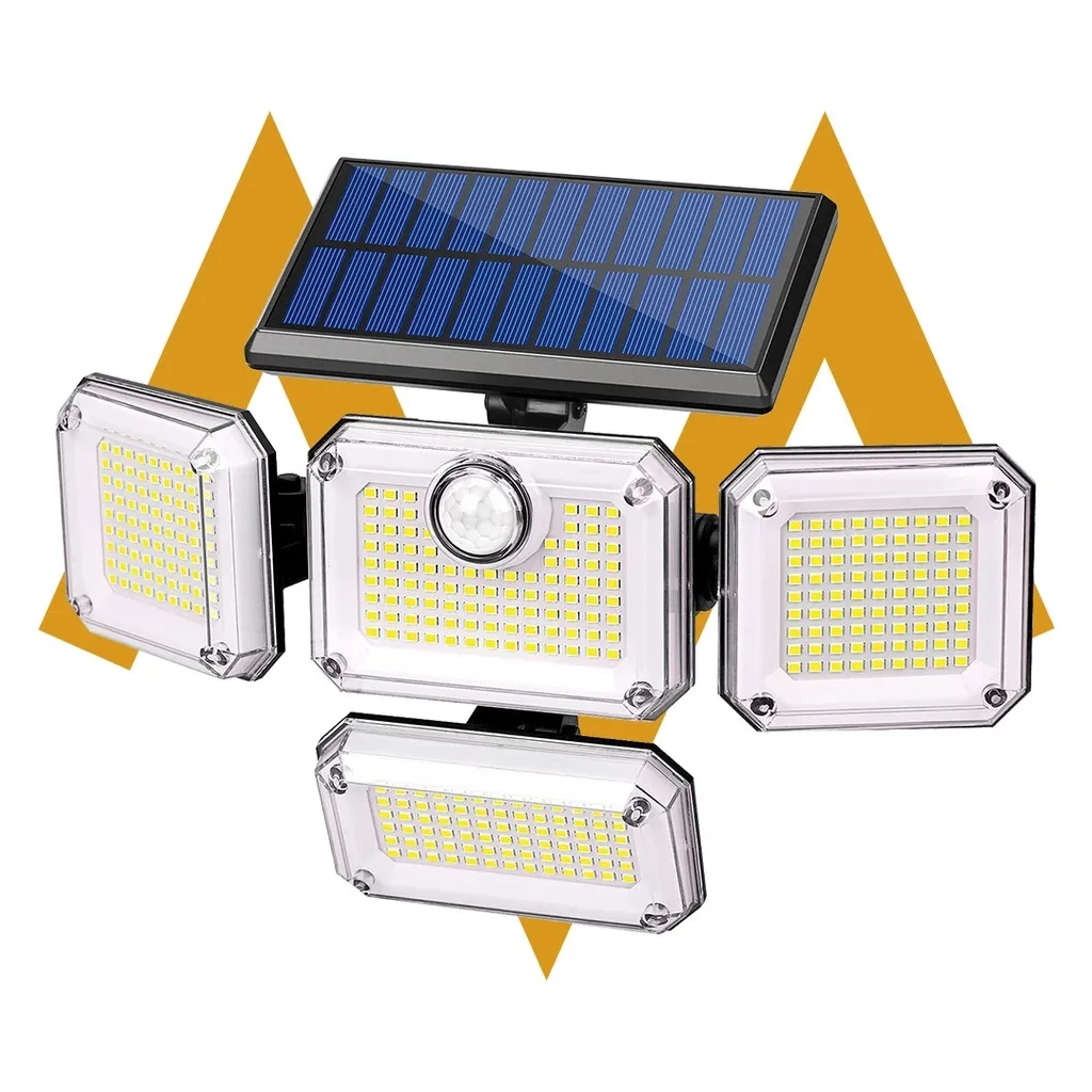 7MD Solar Sensor Light Motion Activated 3 Modes 2400mAh Battery IP65 Waterproof Outdoor Security Light for Garden Garage & Front Door |7MD24102|