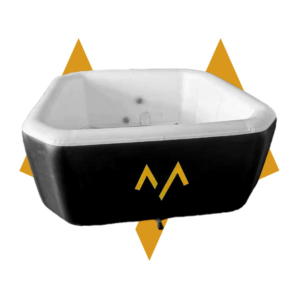 7MD Inflatable Hot Tub Personal Outdoor bath Pool Military Grade PVC Materials Fast Inflation