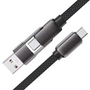 Acefast Fast Charging Data Cable USB A USB C to USB C 60W Zinc Alloy Nylon Braid Durable 0.2m |C13-05|