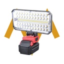 7MD High Power Work Light Flood Lighting 4200 Lumens Warm and White Lighting Type C Charging Battery Indicator Removal Battery Pack
