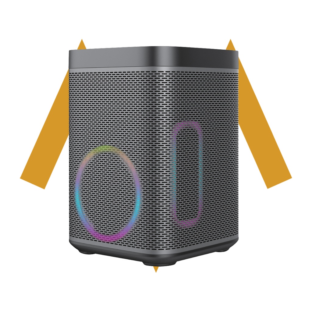 7MD Outdoor Karaoke Power Supply Portable Bluetooth Speaker Flame Retardant Materials Large Capacity Battery OTG HD Digital Live Streaming Tweeter and Woofer |7MD-300|