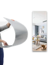 Ghaith and Qalby Etmaan Mirror Wall Sticker 40x100cm Self Adhesive Acrylic Flexible Shatter Resistant for Home Gym and Bedroom