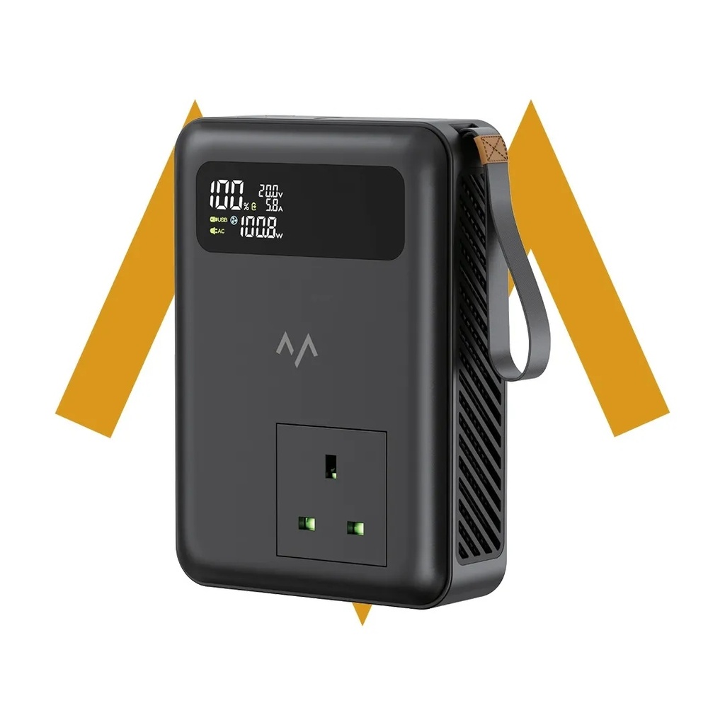 7MD All In One Power Solution 270W Portable Power Bank 27000mAh AC Output PD100W USB C QC Fast Charging for Laptops and Devices |7MD-B93|