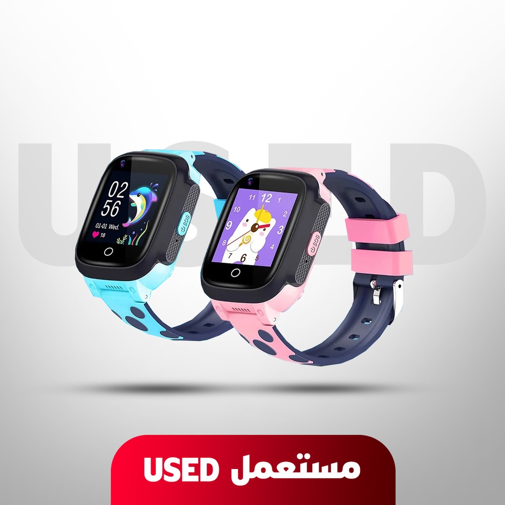 🚨 USED 🚨 7MD SMART WATCH FOR CHILDREN VOICE & VIDEO CALLS LOCATION  STEPS COUNTER HEART RATE 4G 🚨 Not Covered By Warranty 🚨