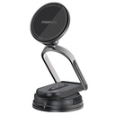 Promate MagNeo 15W Wireless Charging Mount Cradleless MagSafe Compatible Car Charger Adjustable Arm Dashboard Windshield Mount