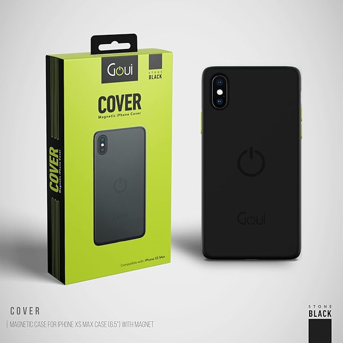 Goui Magnetic Case for iPhone Xs Max 6.5 Inch Shockproof Grip Cover Wireless Charging Compatible with Magnetic Mount G-MAGENTXP