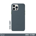 Goui Magnetic Case iPhone 15 Pro Max Shockproof Rubber Cover Wireless Charging Compatible with Magnetic Bars for Car and Home Use G-MAGENT15PM