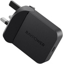 شاحن الحائط RAVPower PD Pioneer بقدرة 35 واط مع منفذ USB-C وتقنية الشحن السريع GaN لتوافق مع iPhone وiPad وSamsung وسهل الحمل أثناء السفر |RP-PC1082|