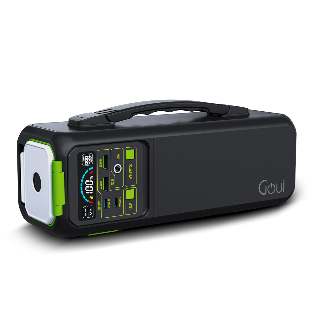 Goui Beast 200 Power Station 200W (80,000mAh) Portable Battery 209Wh AC Output 220V USB-C PD 100W LED Flashlight Compact Design |G-PS200W|