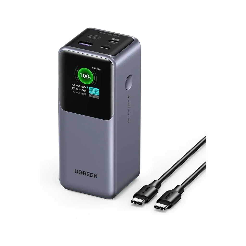 UGREEN Nexode 20000mAh 130W شاحن محمول فائق السرعة مع منافذ USB C وUSB A لأجهزة MacBook وiPad وiPhone وGalaxy والمزيد |حمد ستور|