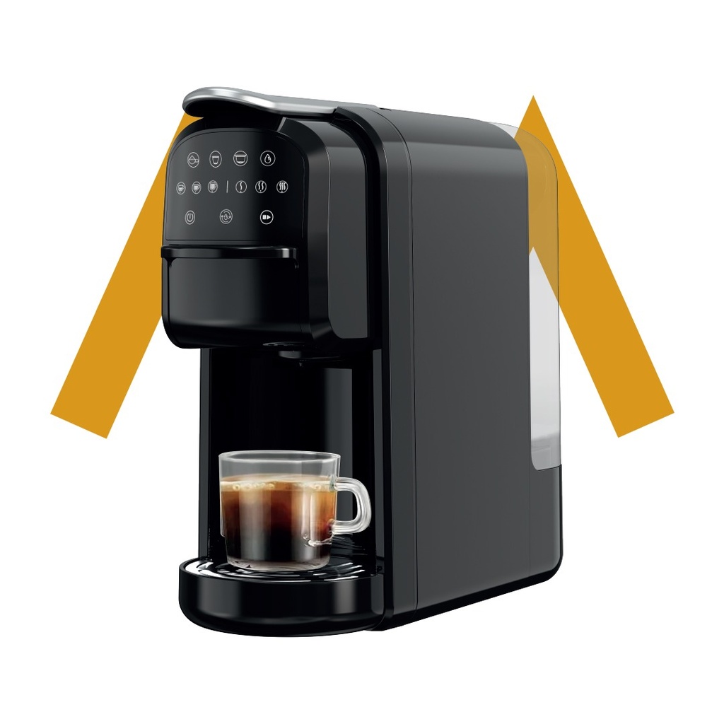 7MD Multifunctional Capsule Coffee Machine 20 Bar Pump Pressure 700ml Water Tank NTC Smart Temperature Control Compatible with Nespresso Dolce Gusto Ground Coffee Pods |7MD-C004|