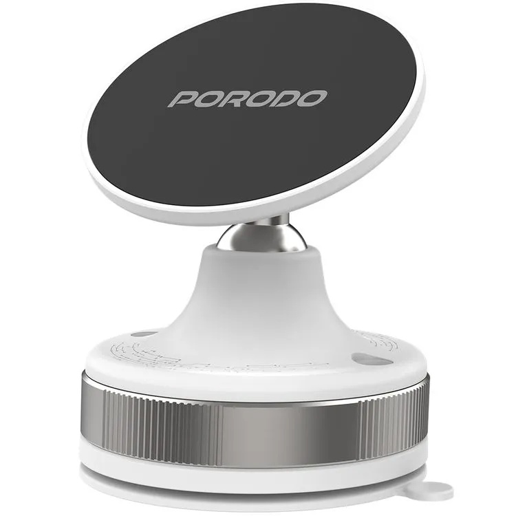 Porodo Vacuseal Smart Suction Magnetic Phone Mount Smartphones 5.5 to 6.9 Inches | PD-HSM27-WH/BK |