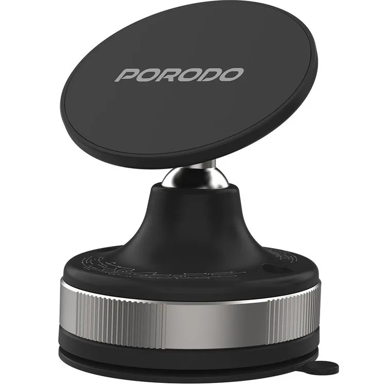 Porodo Vacuseal Smart Suction Magnetic Phone Mount Smartphones 5.5 to 6.9 Inches | PD-HSM27-WH/BK |