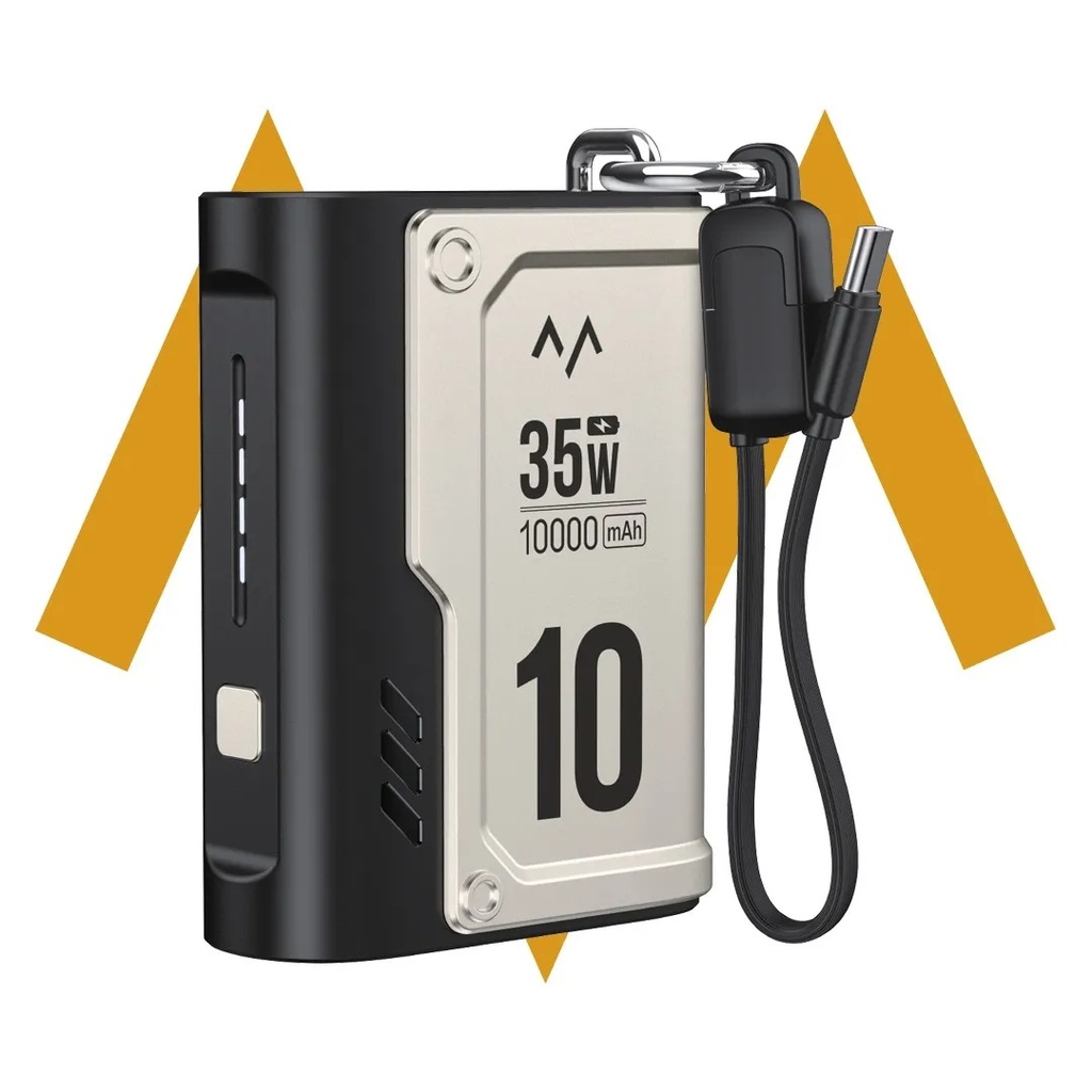 7MD PD 35W Fast Charging Power Bank - 10000mAh, Dual Port (USB-C & USB-A), | 7MD2502 |