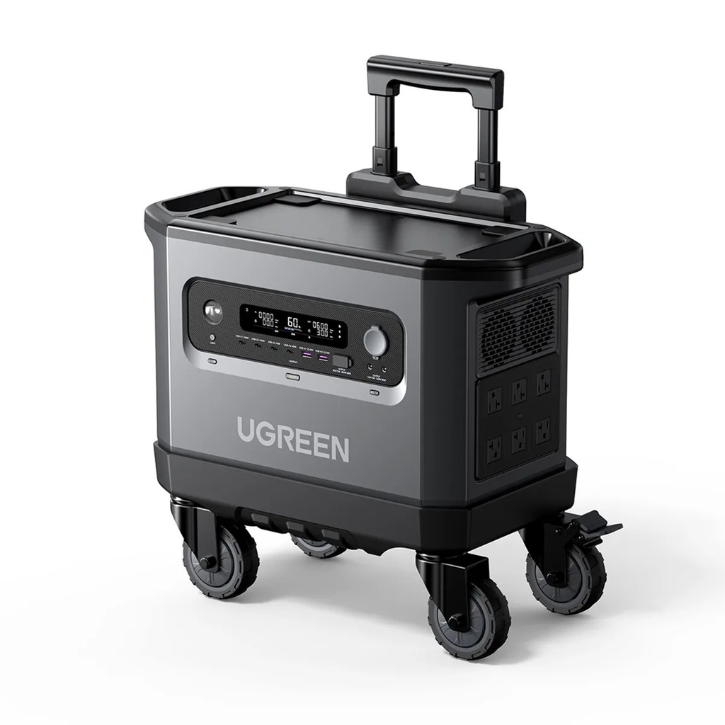 محطة الطاقة من UGREEN بسعة 2048 واط/ساعة بقدرة 2300 واط بطارية LiFePO4 - محمول ويعمل عبر التطبيق، شحن سريع خلال ساعة ونصف | GS2200 |