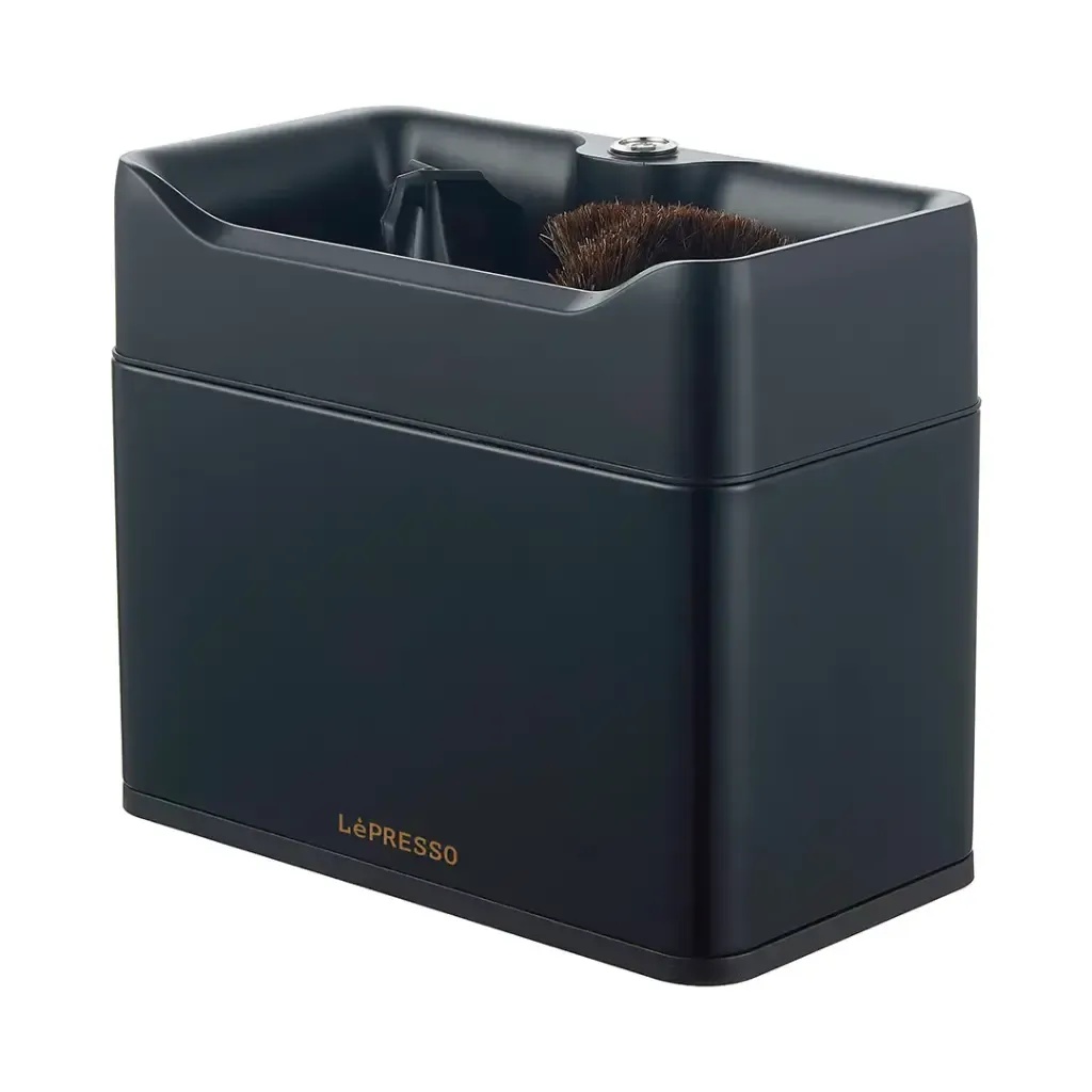 Lepresso Portablast Pro Automatic Portafilter Cleaner 58mm 20W 340RPM Motorized Espresso Machine Cleaning Tool Triangle Scraper Bristle Brush Global Voltage Compatibility | LP042 | LPCFFM0042 |