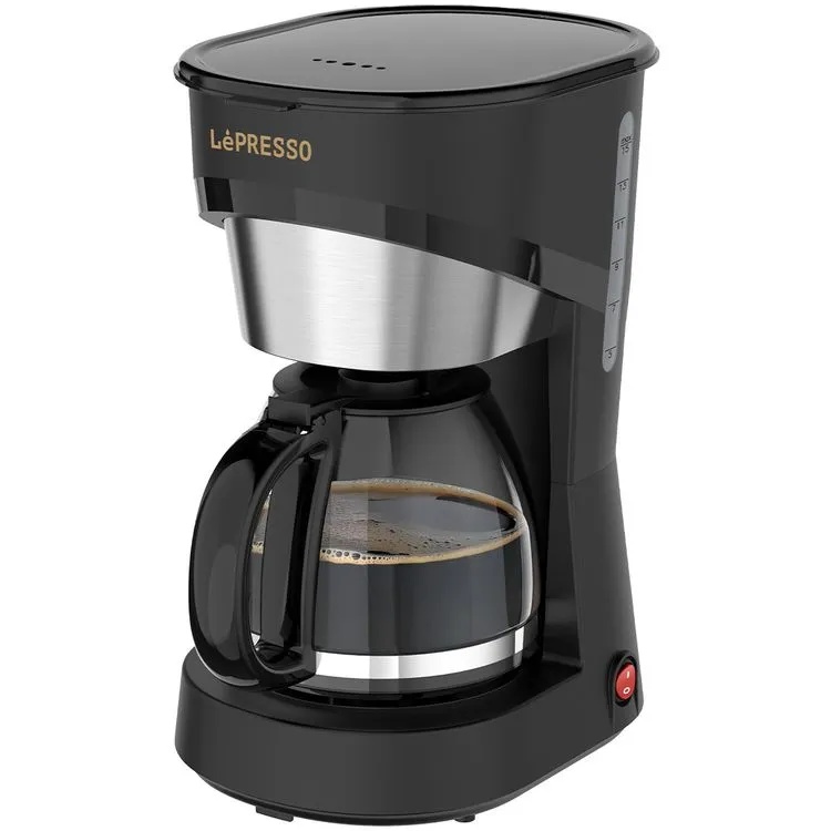 ماكينة صنع القهوة بالتقطير من LePresso مع إبريق زجاجي - بقوة 900 واط وخزان ماء 1.5 لتر بتحكم لمسي ووظيفة الحفاظ على السخونة وفلتر نايلون قابل للغسل | LP041 | LPCFFM0041 |