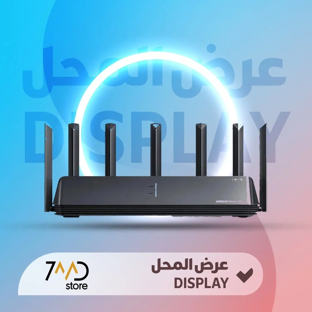 🚨 منتج مستخدم للعرض 🚨 راوتر شاومي BE7000 الأصلي بسرعة 2500 ميجابت – واي فاي مزدوج النطاق WiFi 6 المعزز مع دعم NFC والمنازل الذكية (RC06) 