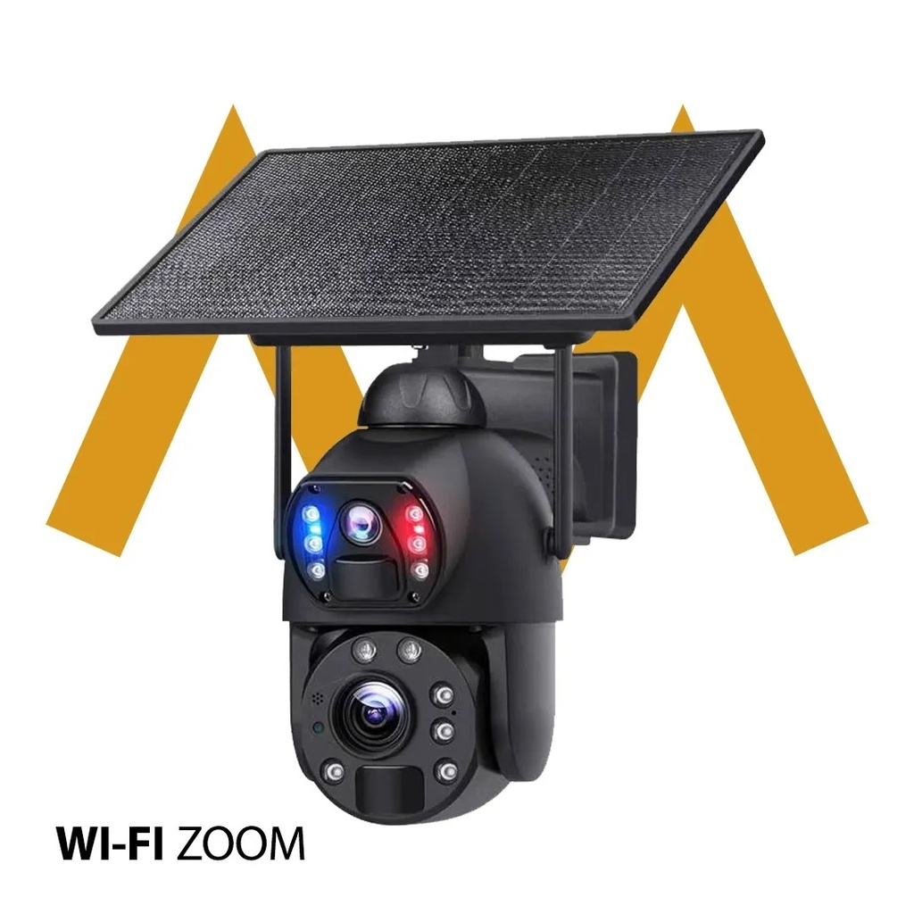 7MD Dual Lens Solar Battery Security Camera - 24/7 Surveillance, Wire-Free PTZ, Dual View, 6MP, IP66 Waterproof | 7MD599.4 |