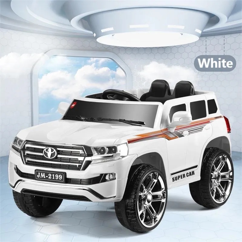 Toyota Land Cruiser Luxury Kids Ride 2023 - 12V Electric Toy Car 4X4 Rechargeable Ride On Vehicle for Ages 3‑8 | JM-2199A |