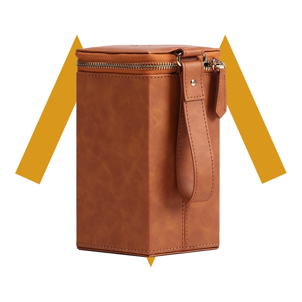 7MD Glasses Storage box | Portable Leather Case | 7MD-25422 | 